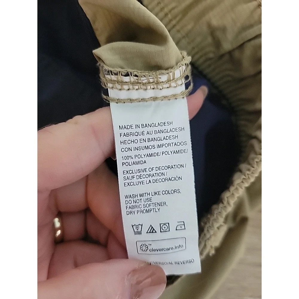 Izod Saltwater Cargo Shorts Mens 40 Beige‎ Flat Front 10